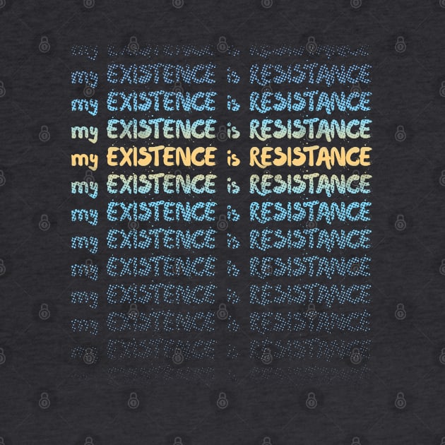 My Existence Is Resistance s3 Orange Slide by Model Deviance Designs